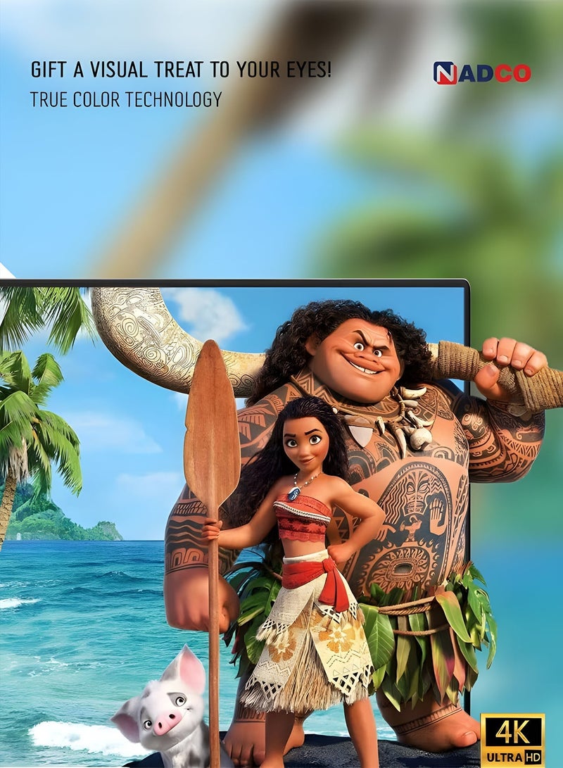 Nadco 50 Inch- Smart Screen  - Androied 14 - 4K - UHD - with Remote Control and TV Stand - NC-50T-4K - Image 2